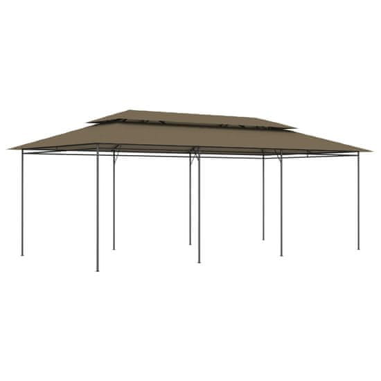 Greatstore Altán 600 x 298 x 270 cm taupe 180 g/m2