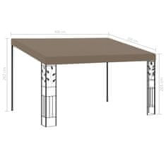 Greatstore Altán ke zdi 4 x 3 x 2,5 m taupe