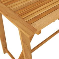 Greatstore Zahradní barový stůl 140 x 70 x 104 cm masivní akáciové dřevo