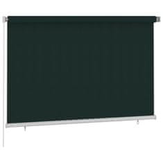 Greatstore Venkovní roleta 220 x 140 cm tmavě zelená HDPE