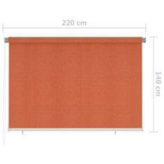 Greatstore Venkovní roleta 220 x 140 cm oranžová