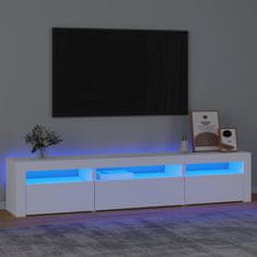 Vidaxl TV skříňka s LED osvětlením bílá 195 x 35 x 40 cm