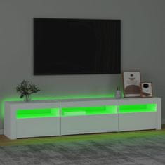 Vidaxl TV skříňka s LED osvětlením bílá 195 x 35 x 40 cm