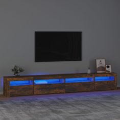 Vidaxl TV skříňka s LED osvětlením kouřový dub 270 x 35 x 40 cm