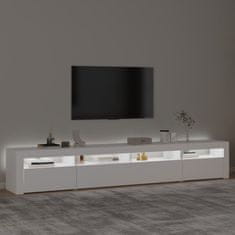 Vidaxl TV skříňka s LED osvětlením bílá 240x35x40 cm