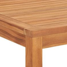 Greatstore Zahradní jídelní stůl 180 x 90 x 77 cm masivní teakové dřevo