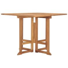 Greatstore Skládací zahradní jídelní stůl 90 x 90 x 75 cm masivní teak