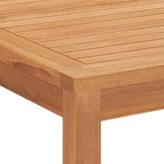 Greatstore Zahradní jídelní stůl 160 x 80 x 77 cm masivní teakové dřevo