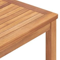 Greatstore Zahradní jídelní stůl 160 x 80 x 77 cm masivní teakové dřevo