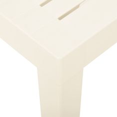 Petromila Zahradní stůl bílý 79 x 65 x 72 cm plast