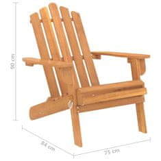 Greatstore Zahradní židle Adirondack masivní akáciové dřevo