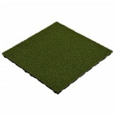 Petromila Dlaždice s umělou trávou 4 ks 50 x 50 x 2,5 cm guma