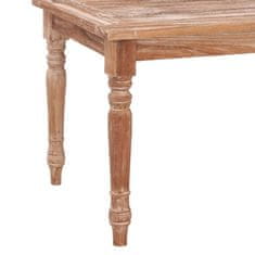 Greatstore Konferenční stolek Batavia 90 x 50 x 45 cm bělený masivní teak