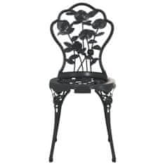 Petromila Bistro židle 2 ks litý hliník černé