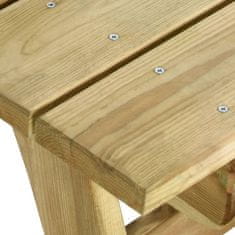 Greatstore Zahradní stůl 110 x 74 x 75 cm impregnované borové dřevo