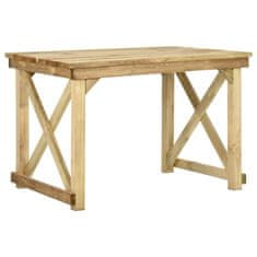 Greatstore Zahradní stůl 110 x 79 x 75 cm impregnované borové dřevo