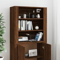 Vidaxl Skříň highboard hnědý dub kompozitní dřevo