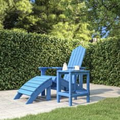 Greatstore Zahradní stolek Adirondack akvamarínový 38 x 38 x 46 cm HDPE