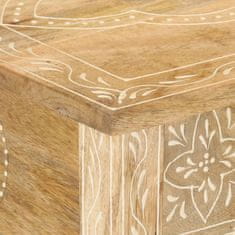 shumee Konzolový stolek 80 x 35 x 74 cm masivní mangovníkové dřevo