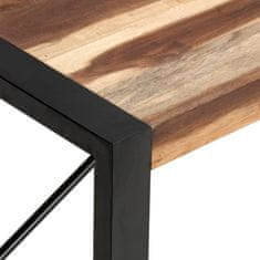 Greatstore Konferenční stolek 120x60x40 cm masivní dřevo vzhled sheeshamu
