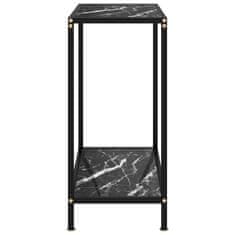 Vidaxl Konzolový stolek černý 60 x 35 x 75 cm tvrzené sklo