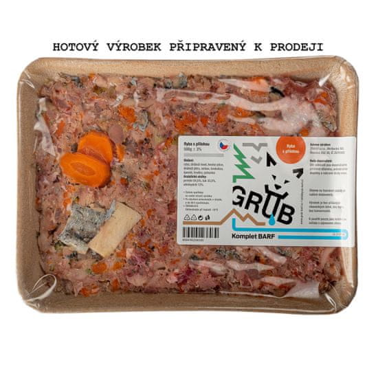 GRUB-BARF , RYBA S PŘÍLOHOU, 500 G