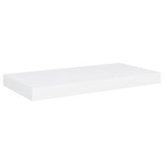 Vidaxl Plovoucí nástěnné police 2 ks bílé 50 x 23 x 3,8 cm MDF