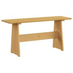 Greatstore Jídelní stůl s lavicí medově hnědý masivní borové dřevo