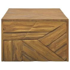 Greatstore Konferenční stolek erozní masivní teak 110 x 60 x 38 cm