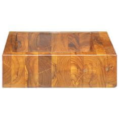 Greatstore Umyvadlo masivní teak 50 x 35 x 10 cm