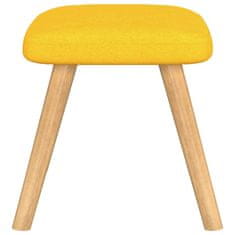Vidaxl Relaxační židle se stoličkou 62x68,5x96 cm hořčice žlutá textil