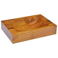 Vidaxl Umyvadlo masivní teak 50 x 35 x 10 cm