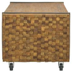 Greatstore Konferenční stolek 110 x 45 x 38 cm masivní teakové dřevo