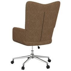 Greatstore Relaxační židle taupe textil
