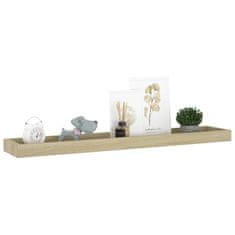 Greatstore Nástěnné police Loggia 4 ks dub 80 x 15 x 4 cm MDF