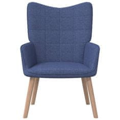 Vidaxl Relaxační židle 62 x 68,5 x 96 cm modrá textil