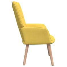 Vidaxl Relaxační židle se stoličkou 62 x 68,5 x 96 cm hořčicová textil
