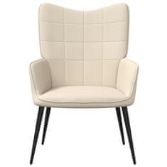 Vidaxl Relaxační židle 62 x 68,5 x 96 cm krémová textil
