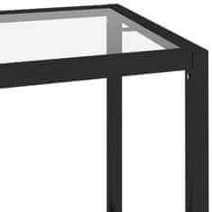 shumee Konzolový stolek průhledný 100 x 36 x 90 cm tvrzené sklo