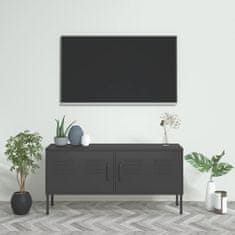 Vidaxl TV skříňka antracitová 105 x 35 x 50 cm ocel