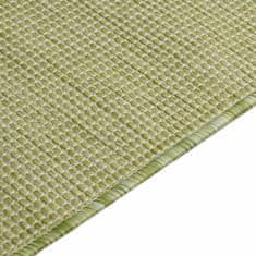 Vidaxl Venkovní koberec s plochou vazbou, 160x230 cm, zelený