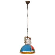 Greatstore Industriální závěsná lampa 25 W vícebarevná kulatá 40 cm E27