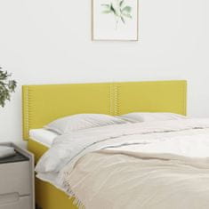 Greatstore Čela postele 2 ks zelená 72 x 5 x 78/88 cm textil