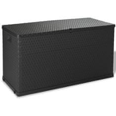 Vidaxl vidaXL Garden Box Antracit 120x56x63 cm PP Ratan