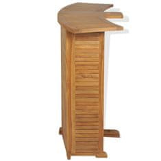 Greatstore Skládací barový stolek 155 x 53 x 105 cm masivní teakové dřevo