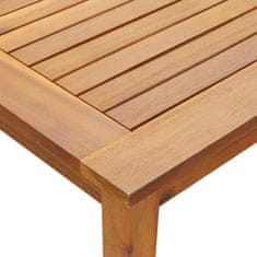 Greatstore Zahradní stůl 140 x 80 x 74 cm masivní akáciové dřevo