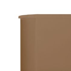 Vidaxl 3dílná zástěna proti větru barva taupe 400 x 120 cm látková