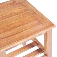 Greatstore Konferenční stolek 40 x 40 x 50 cm čtvercový masivní teak