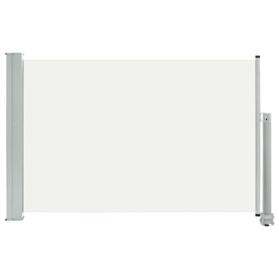 Greatstore Zatahovací boční markýza / zástěna na terasu 60x300 cm krémová