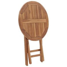 Greatstore Skládací zahradní stolek 60 cm masivní teakové dřevo